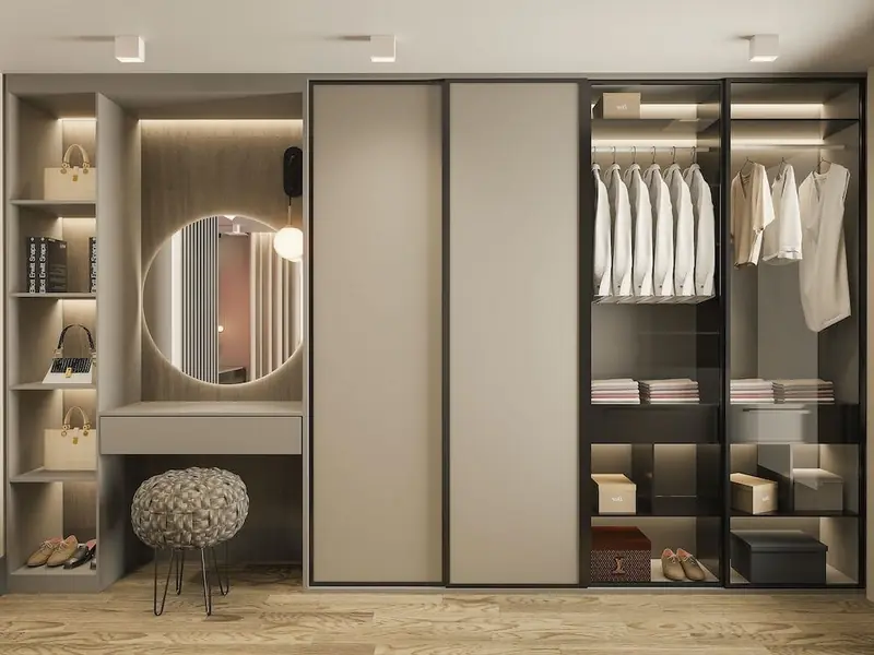 Modular Wardrobe design by Kitchens Planet, Rajkot