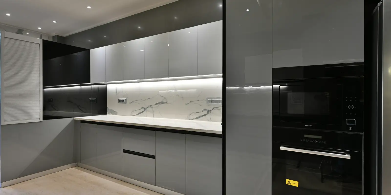 Kitchens Planet modular kitchen showroom project in Rajkot